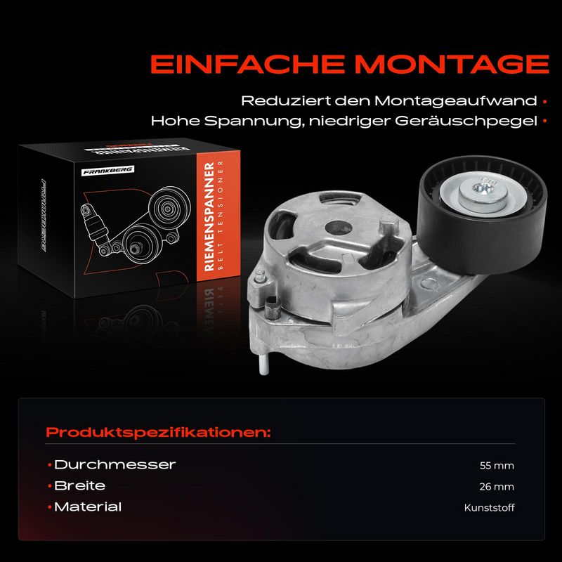Frankberg 5481FB0006117 Belt Tensioner, V-ribbed belt