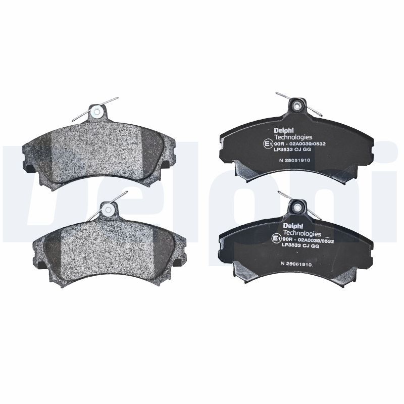 Remblokken set Voor , past: MITSUBISHI COLT, COLT CZC VI, COLT VI  SMART FORFOUR 1.1-1.5D 01.04-06.12