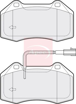 APEC Brake Pad Set, disc brake PAD1917