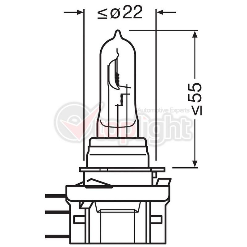 AE TOPLIGHT 39030 Bulb H15 12V 55/15W