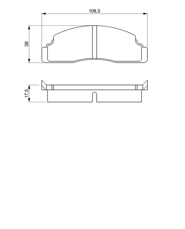 BOSCH 0986464221 Brake Pad Set, disc brake