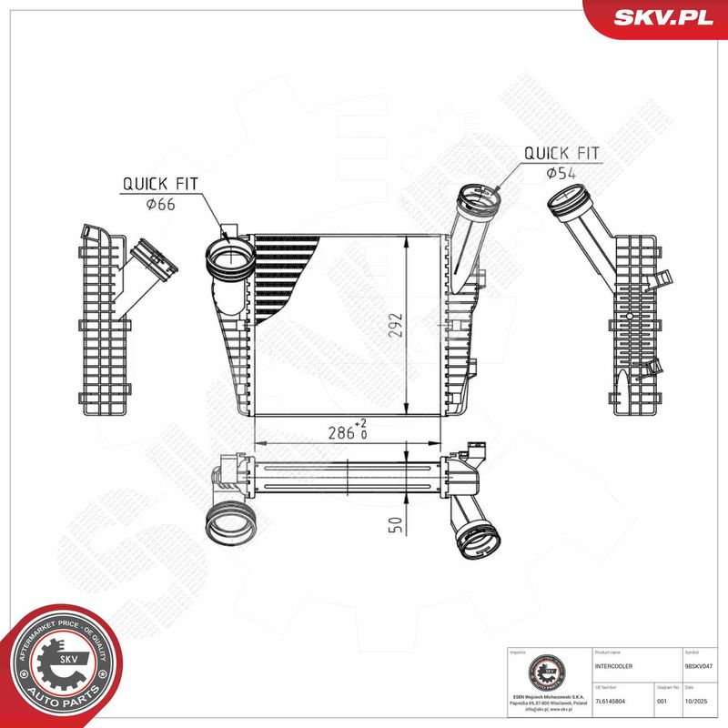 Prekė atitinka OEM kodą: 7L6145804