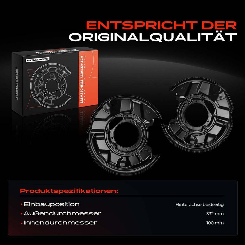Frankberg 5481FB0029192 Splash Guard, brake disc