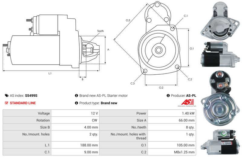 AS-PL S5499S Starter