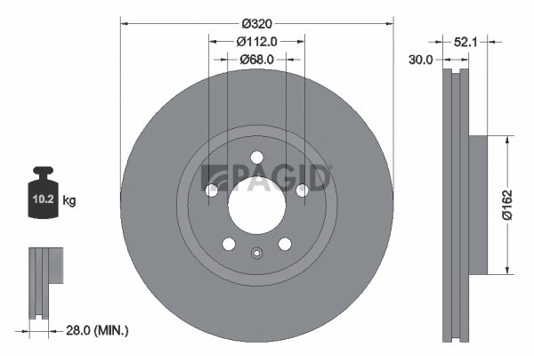 Souprava brzd, kotoučová brzda T1748N-55293N-00
