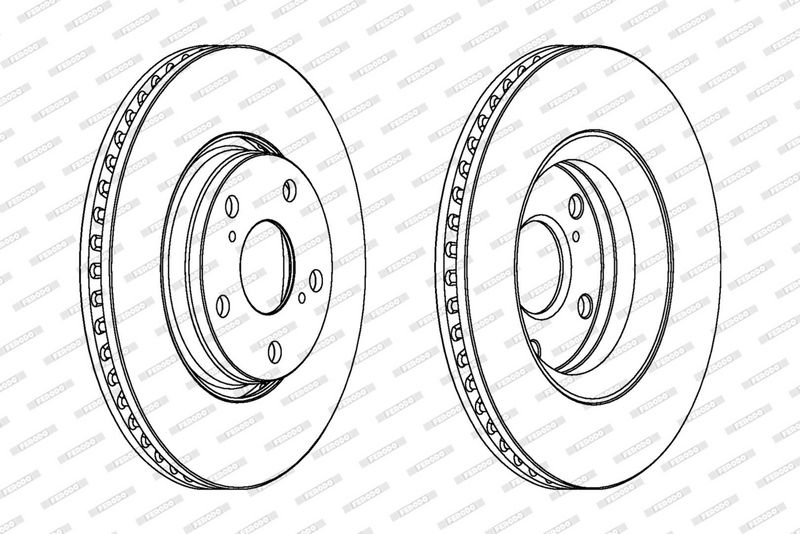 FERODO Disque de frein DDF1756