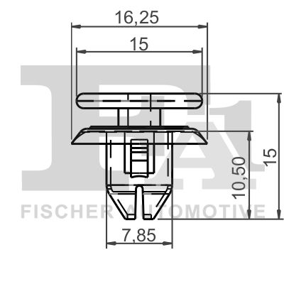 FA1 55-40011.5 Clip, trim/protection strip
