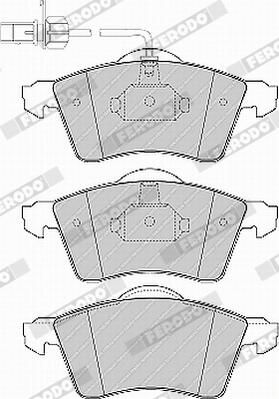 FERODO FVR1518 Brake Pad Set, disc brake