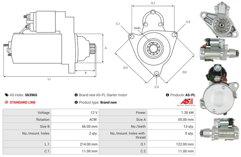 AS-PL S6396S Starteris