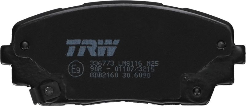 TRW GDB2160 Brake Pad Set, disc brake