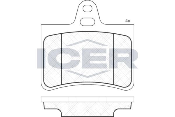 ANDEL 181407 Brake Pad Set, disc brake