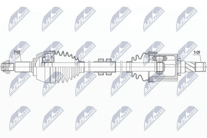 NTY NPW-NS-126 - Drive Shaft