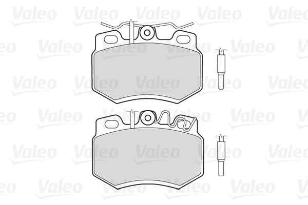 Комплект гальмівних накладок, дискове гальмо, Valeo 301119