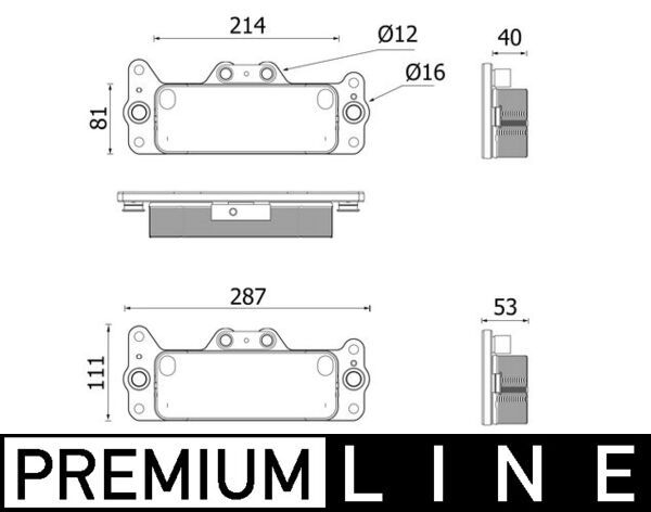 Product Image - Oliekoeler, automatische transmissie - CLC222000P - MAHLE