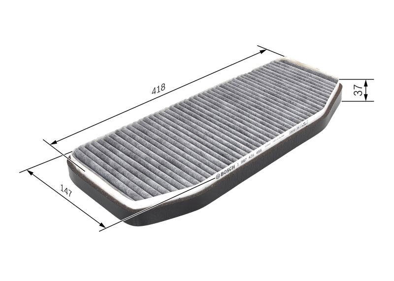 BOSCH 1 987 431 455 Filter, cabin air