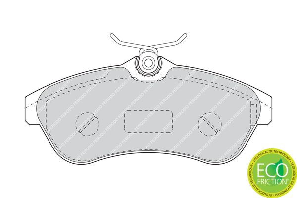 FERODO FDB1543 Brake Pad Set, disc brake