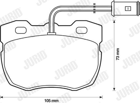JURID fékbetétkészlet, tárcsafék 571439D