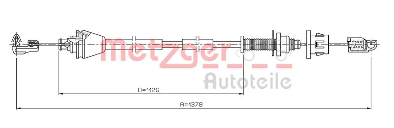 Газопровід, Kangoo E7J/K7J, Metzger 3.RE001