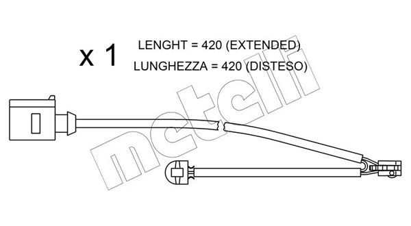 Конт. попер. сигналу, знос гальм. накл., Metelli SU.217