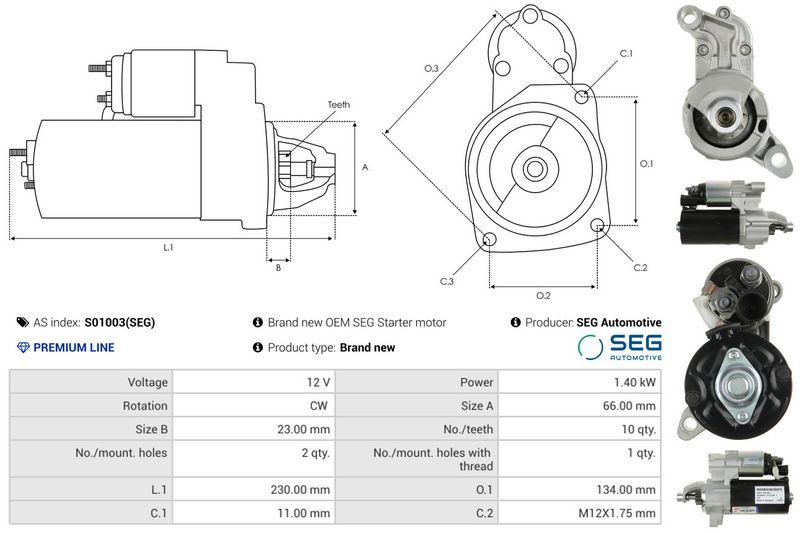 AS-PL S01003(SEG) Starter