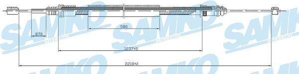 Тросовий привод, стоянкове гальмо, Samko C0704B