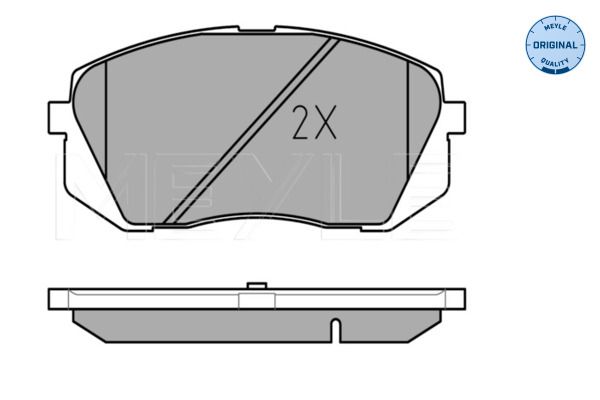 MEYLE 025 245 0116/W Brake Pad Set, disc brake
