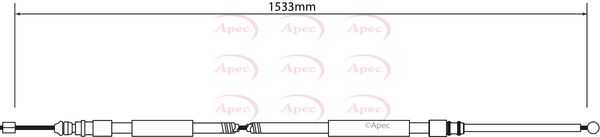 APEC Cable Pull, parking brake CAB1024