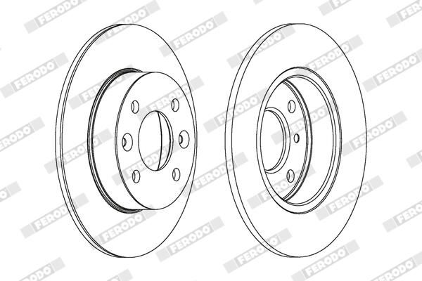 FERODO Disque de frein DDF070