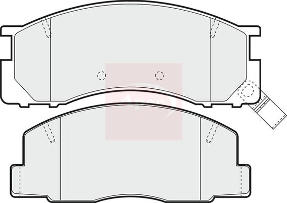 APEC Brake Pad Set, disc brake PAD858