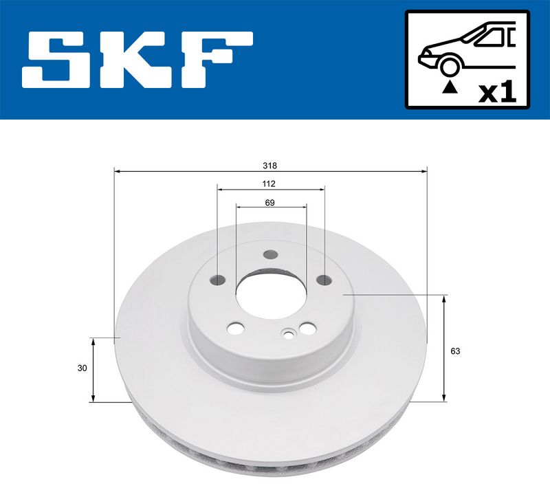 спирачен диск SKF