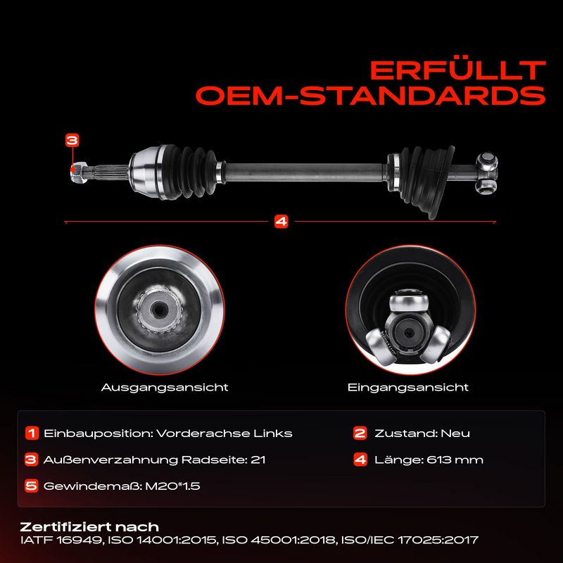 Frankberg 5481FB0010711 Drive Shaft
