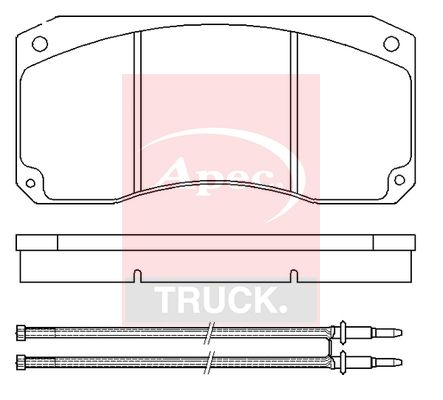 APEC Brake Pad Set, disc brake PAD29043
