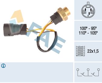 FAE hőkapcsoló, hűtőventilátor 38080