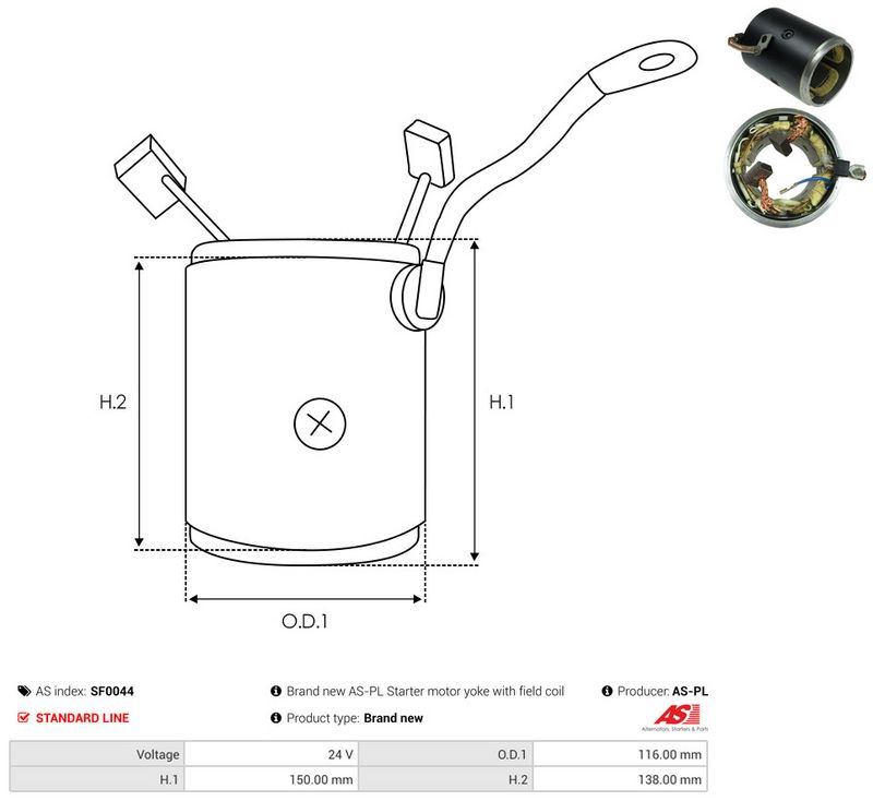 AS-PL SF0044 Field Winding, starter