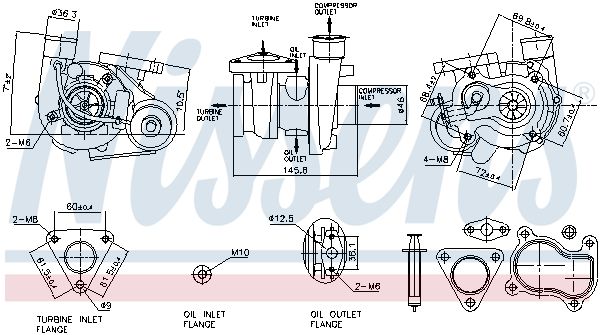 NISSENS 930128 Charger, charging (supercharged/turbocharged)