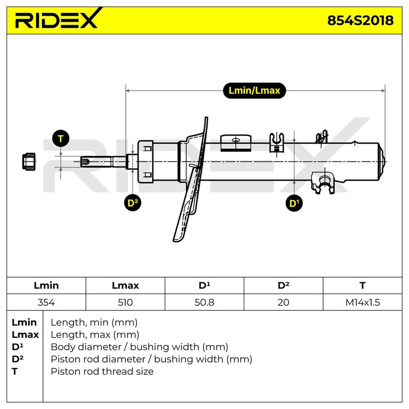 амортисьор RIDEX