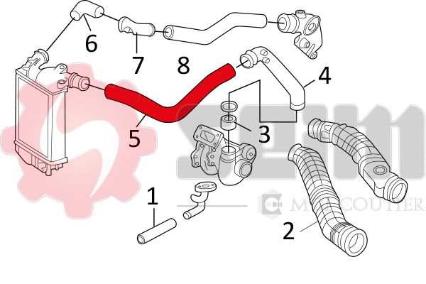 SEIM 981159 Charge Air Hose
