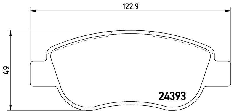 BREMBO P68049 Brake Pad Set, disc brake