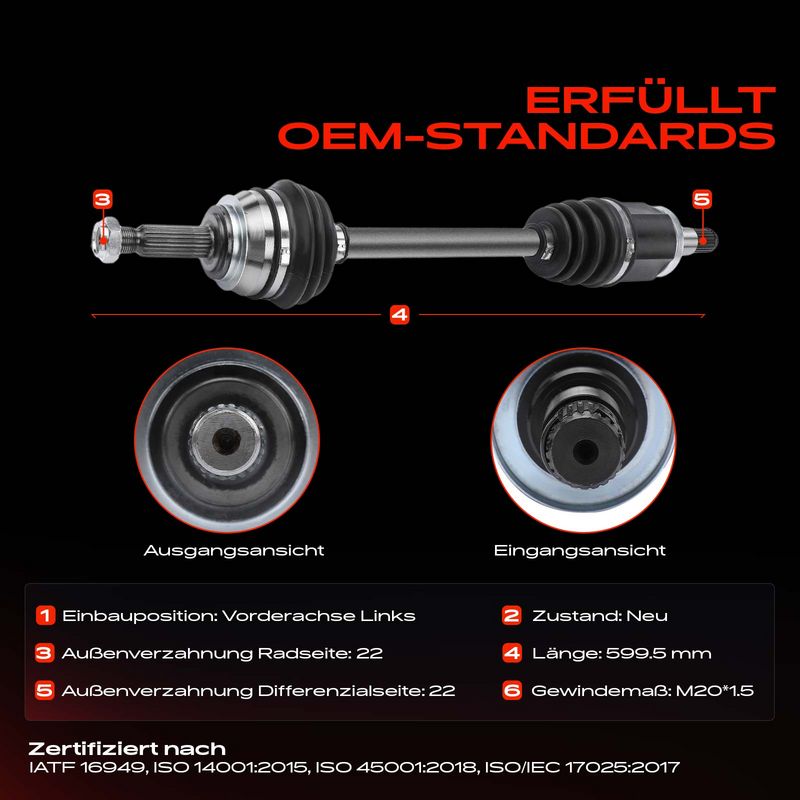 Frankberg 5481FB0010714 Drive Shaft