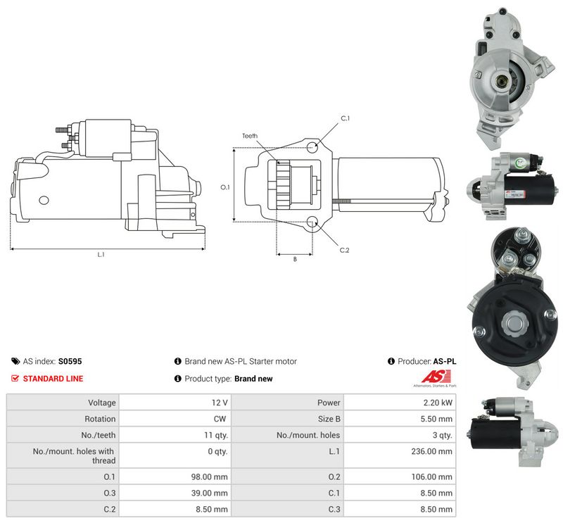 Starter, AS-PL S0595