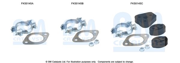 BM CATALYSTS szerelőkészlet, kipufogócső FK50145