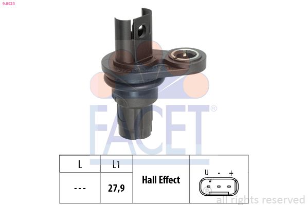 FACET érzékelő, fordulatszám 9.0523