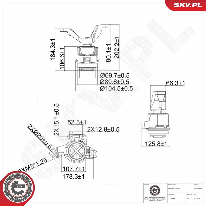 Prekės atitinka OEM kodą: 1 723 141