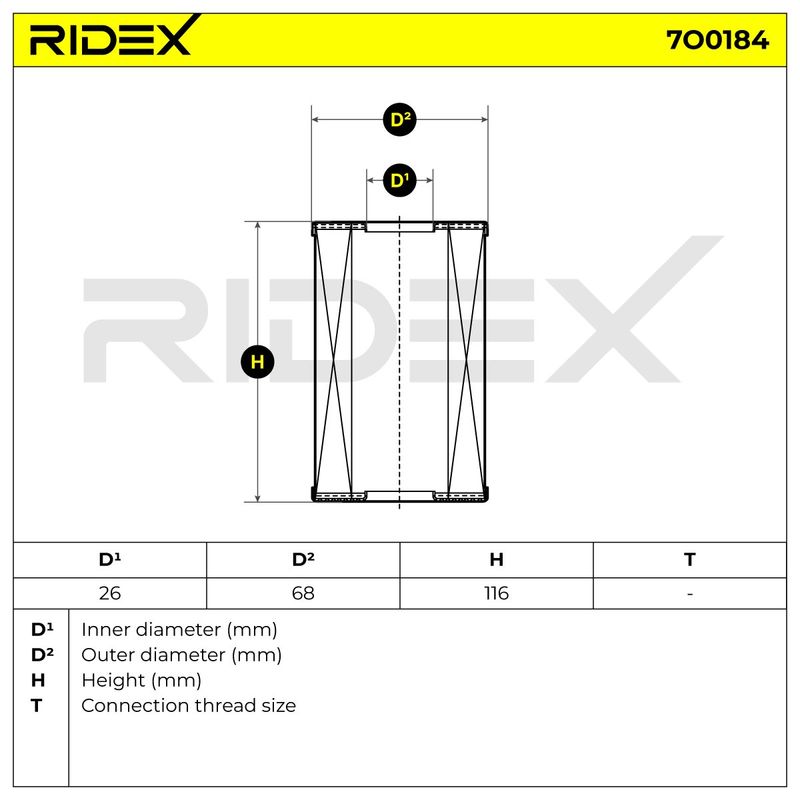 маслен филтър RIDEX