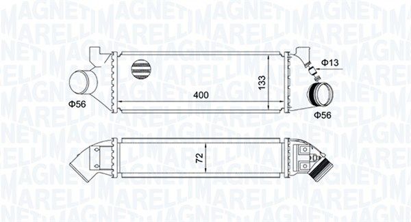 Охолоджувач наддувального повітря, Magneti Marelli 351319204950