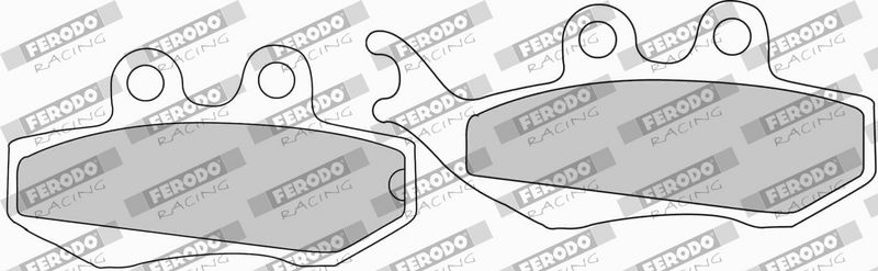 set placute frana,frana disc FERODO FDB677EF
