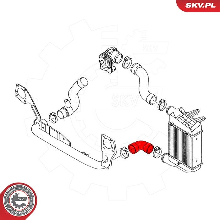 Шланг подачі наддувального повітря, Skv Germany 43SKV453