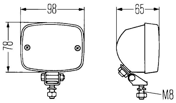 HELLA 2NE 003 030-151 Rear Fog Light