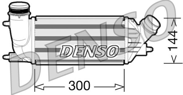 DENSO töltőlevegő-hűtő DIT07001