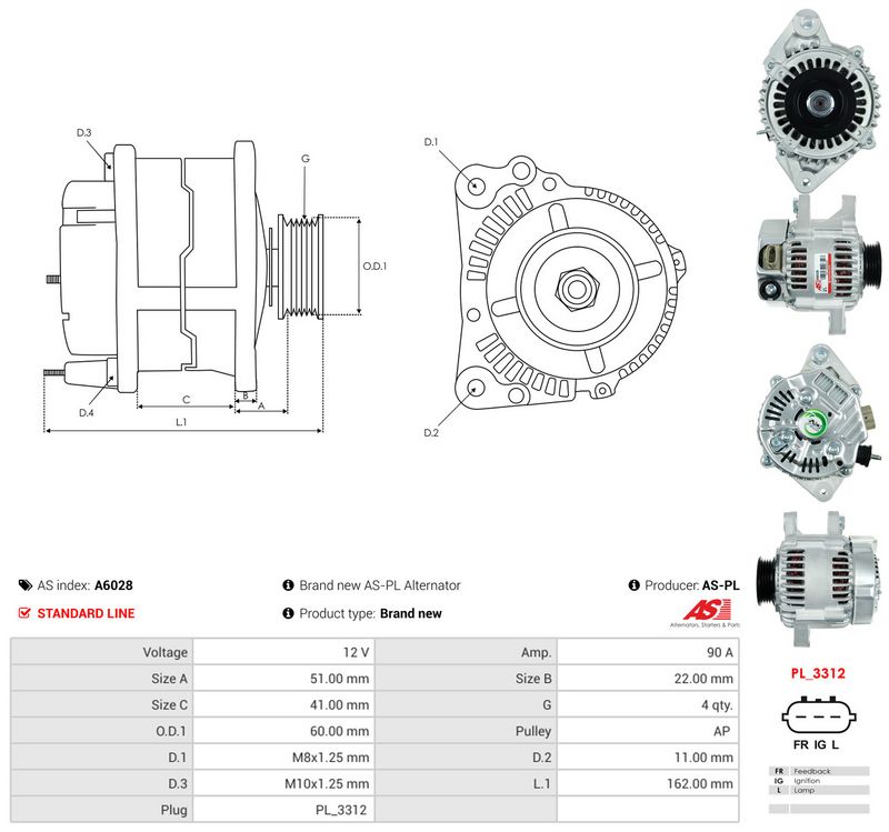Generaator, AS-PL A6028
